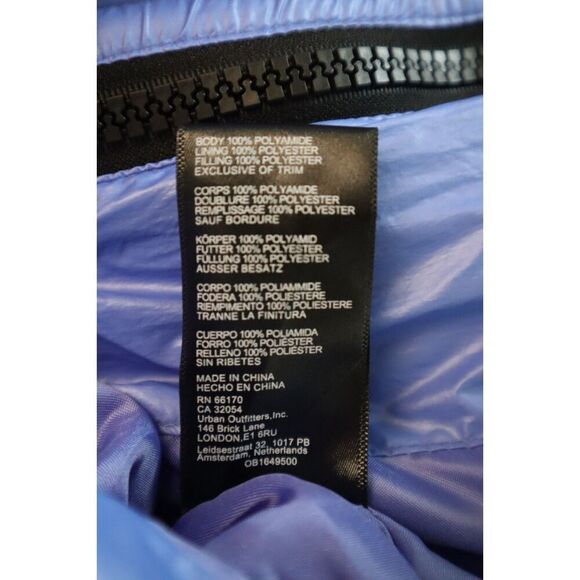 Urban Outfitters OB1649500 Women's Sz M Blue Hooded Oversized Puffer Jacket - Picture 5 of 16